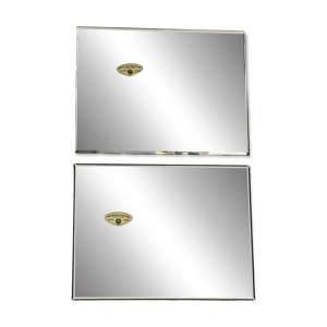 lot de 2 miroirs biseautés - anciens
