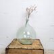 Transparent blown glass carafe