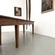 XXL farmhouse table 4 metres in solid pine - 6 legs - 1950s