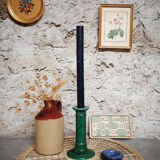 Glazed ceramic chandelier fir green