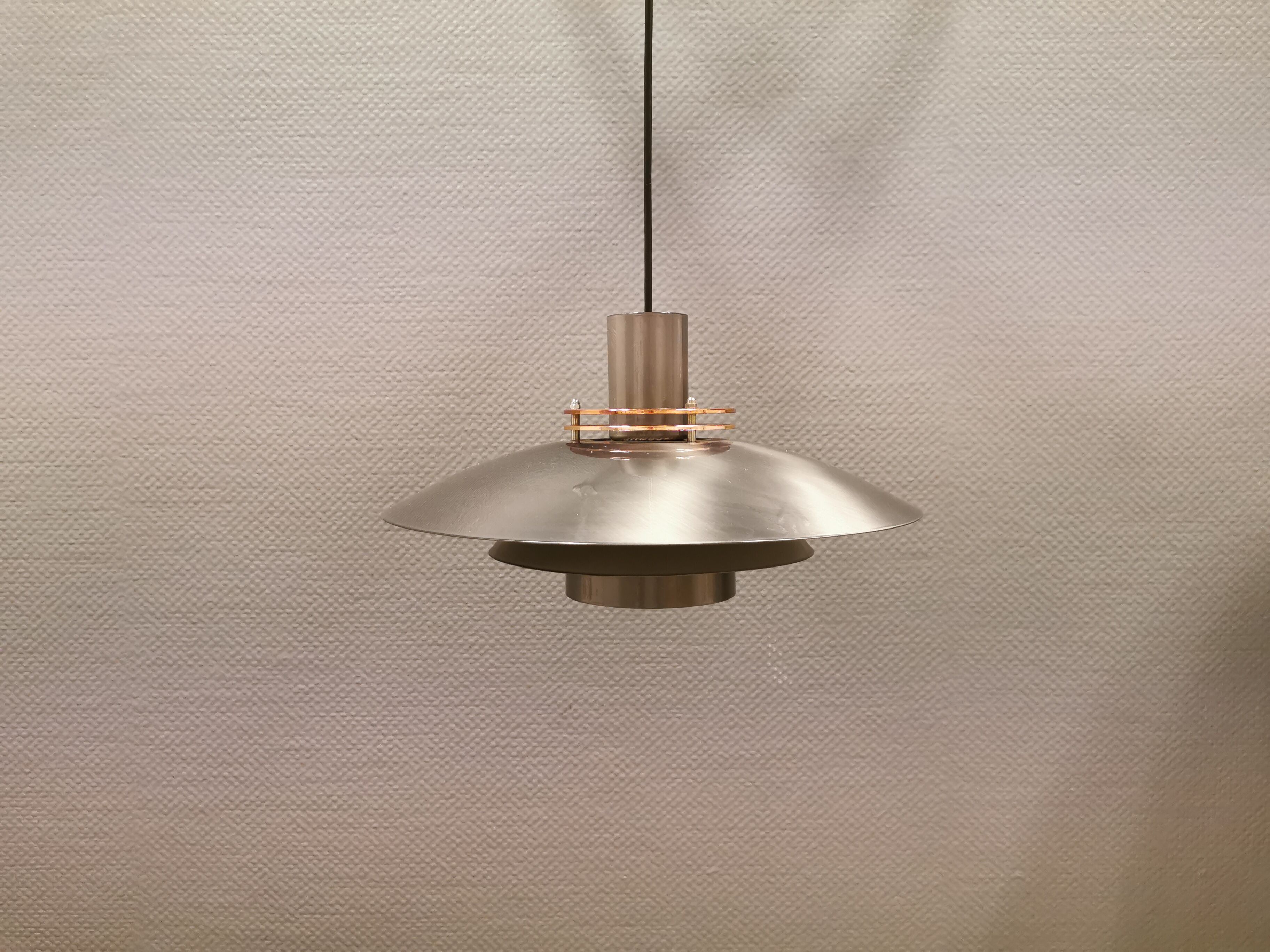 Hanging lamp, from the 80s, model LETO, produced by Top-Lamper Denmark