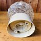 Old molded glass wall lamp