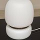 Lampe a poser tchèque en opaline blanche et laiton 1960