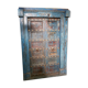 Door sculpted Indian Rajasthan old patina original old teak