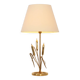 Brass table lamp adorned with wheat ears, 1970s, Italy.