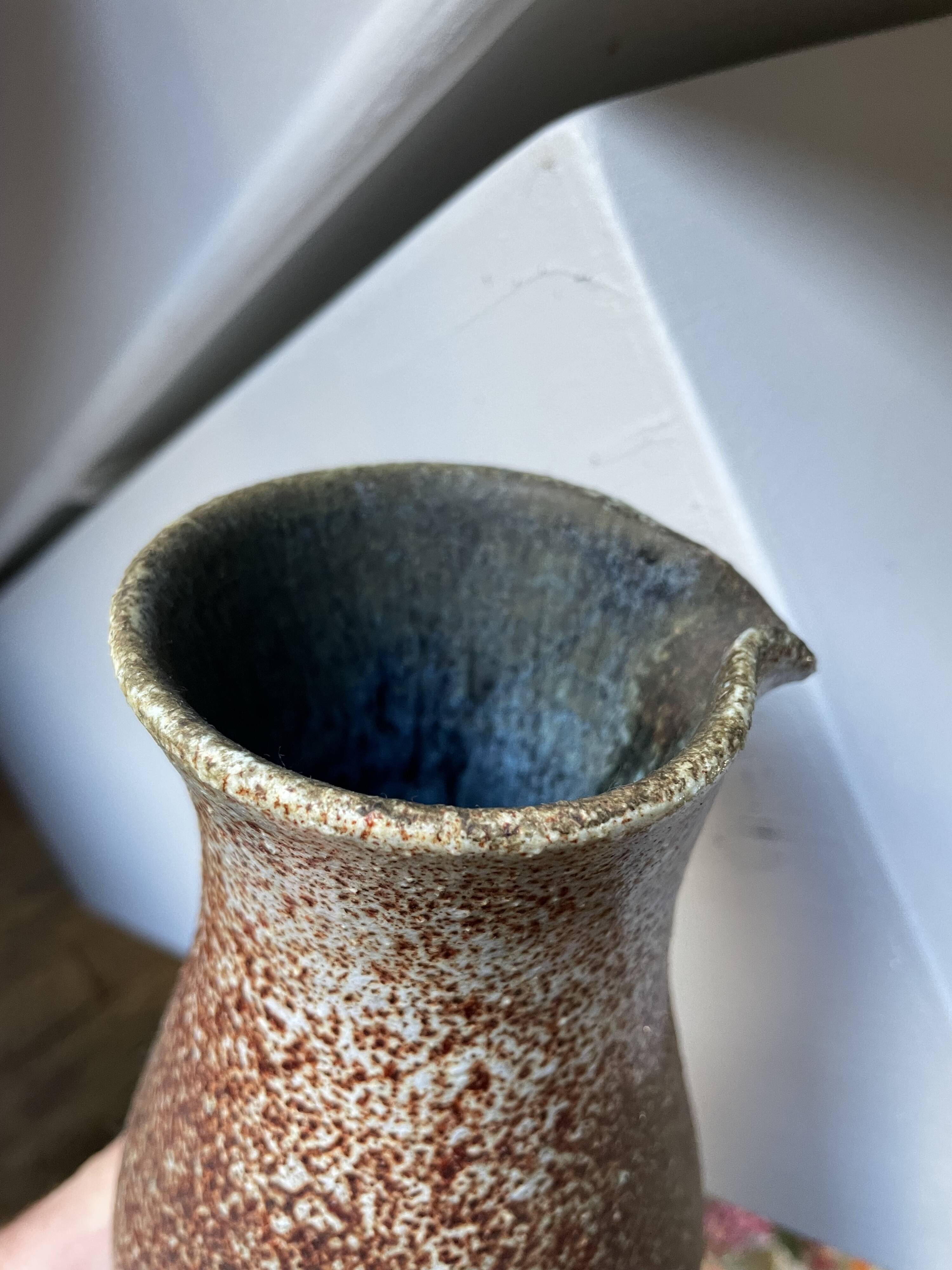 Vase pichet en céramique Accolay, 1960 vintage