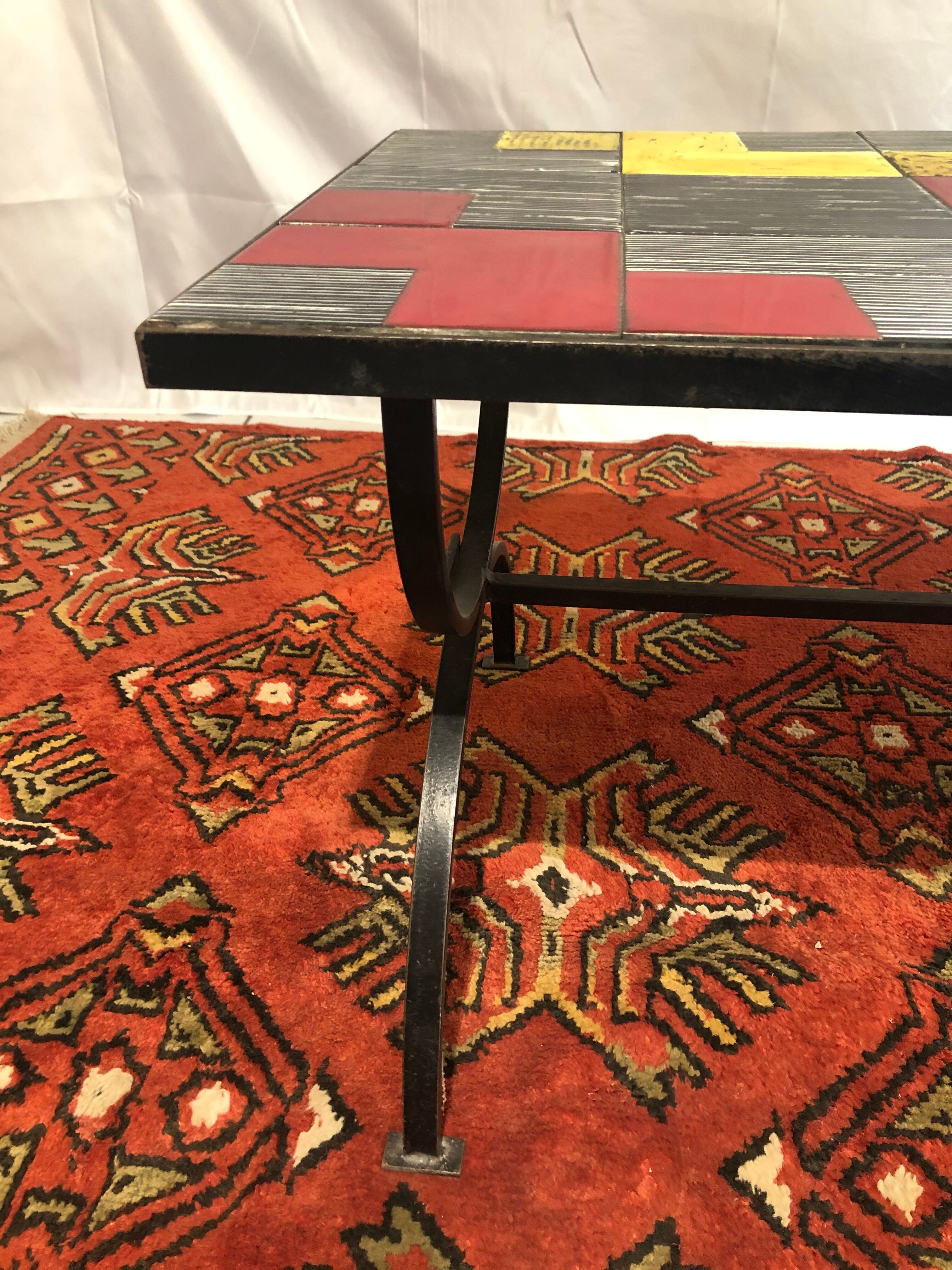 Ceramic coffee table by Cloutier