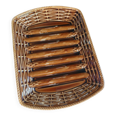 Plat ancien en barbotine Sarreguemines