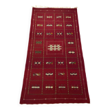 Moroccan wool kilim rug