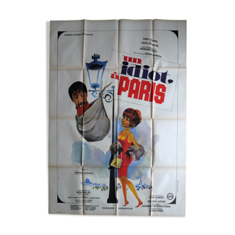 Original cinema poster  "un idiot a paris" René Fallet, Michel Audiard