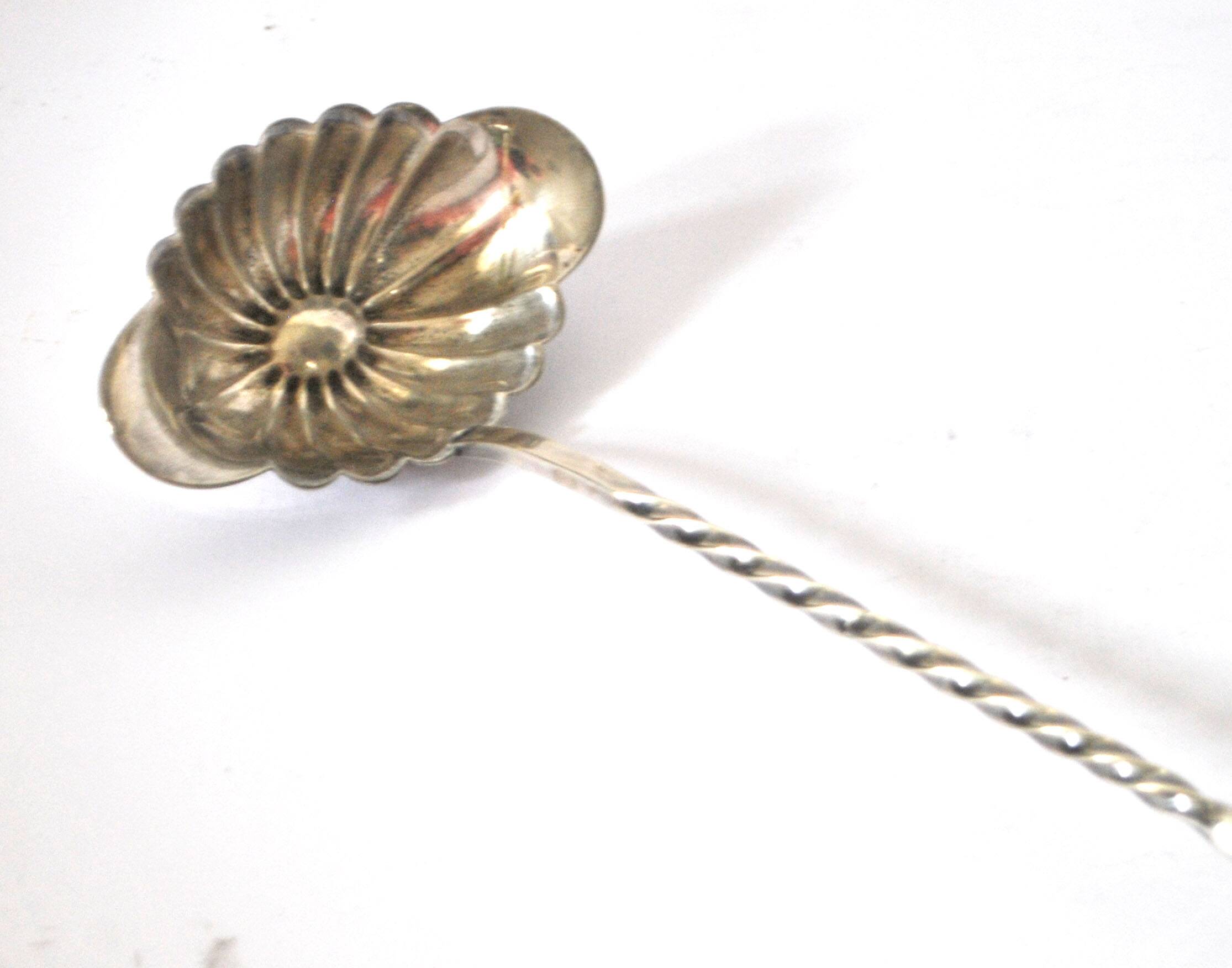 Louche Ancienne CHRISTOFLE Métal Argenté Et Manche ébène – 40 Cm