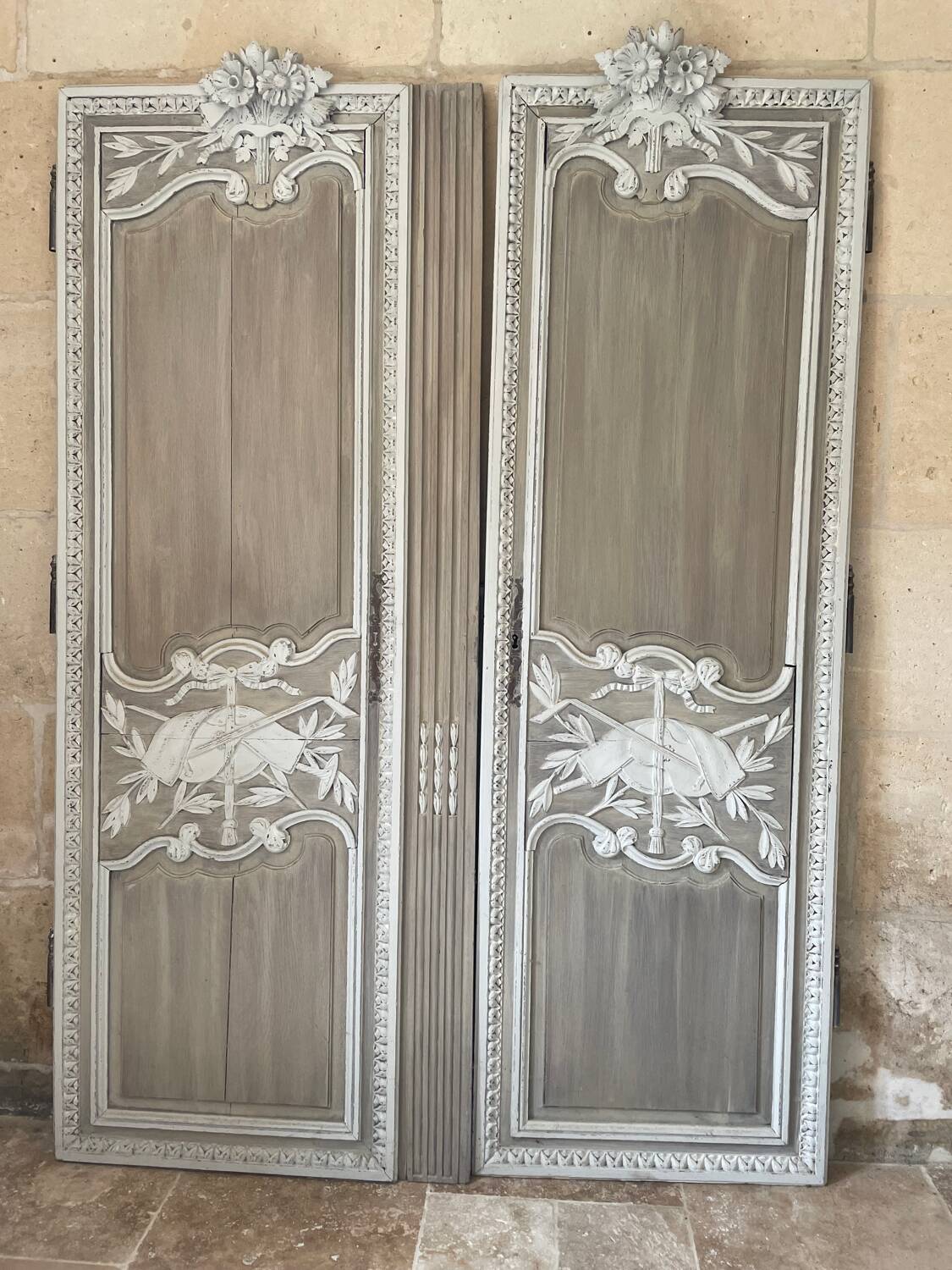Pair of patinated doors