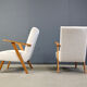 Pair of mid-century Dutch armchairs, 1960s