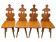 Set of 4 Tyrolean chairs.