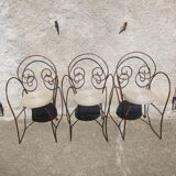 Chaise en fer forgé
