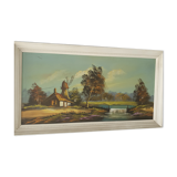 Grand Tableau ancien signé