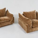 Mid-Century Modern Pair of Armchairs "Cado" by Gunnar Gravesen and David Lewis Divano for ICF, Italy