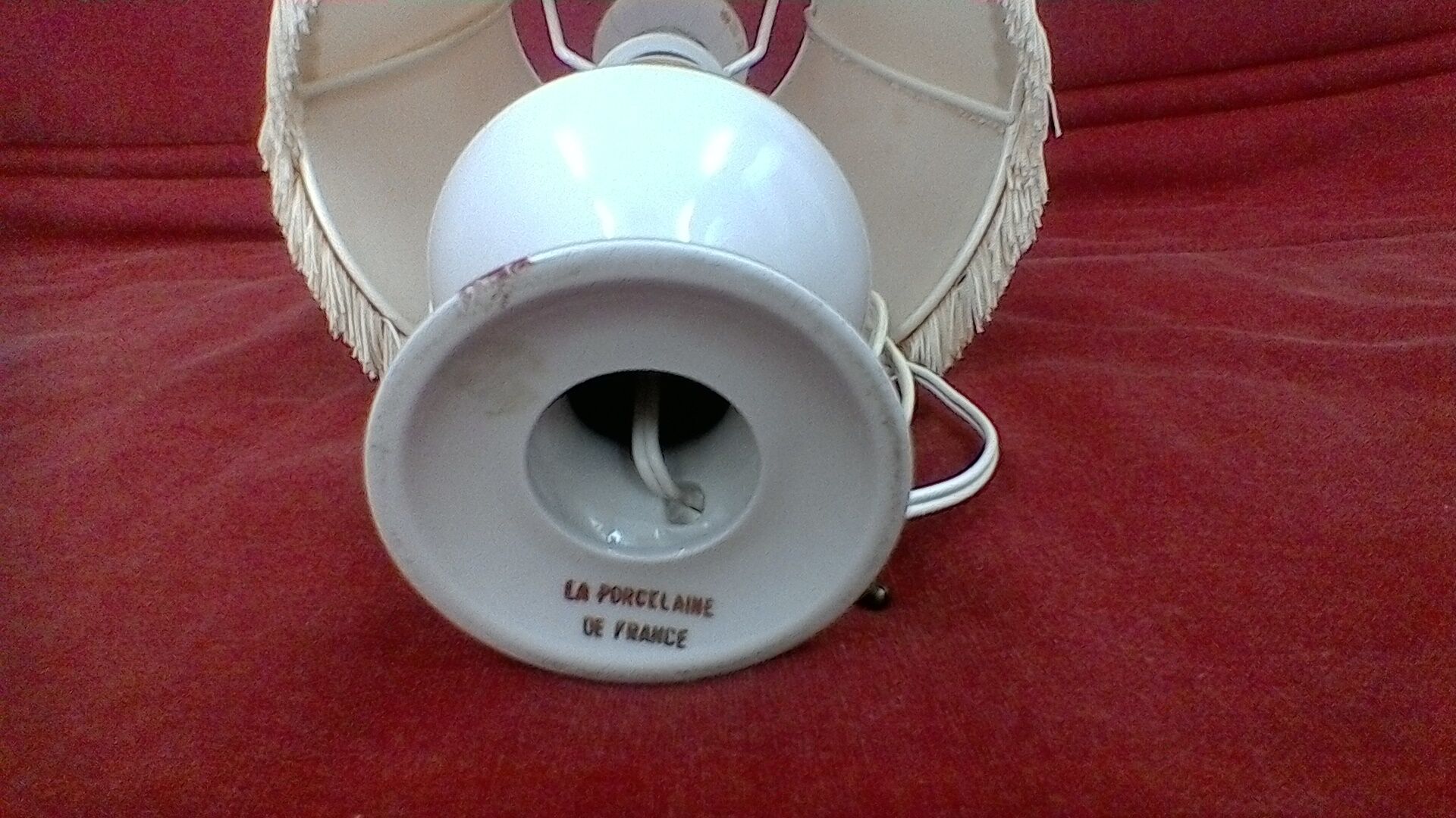 Porcelain bedside lamp