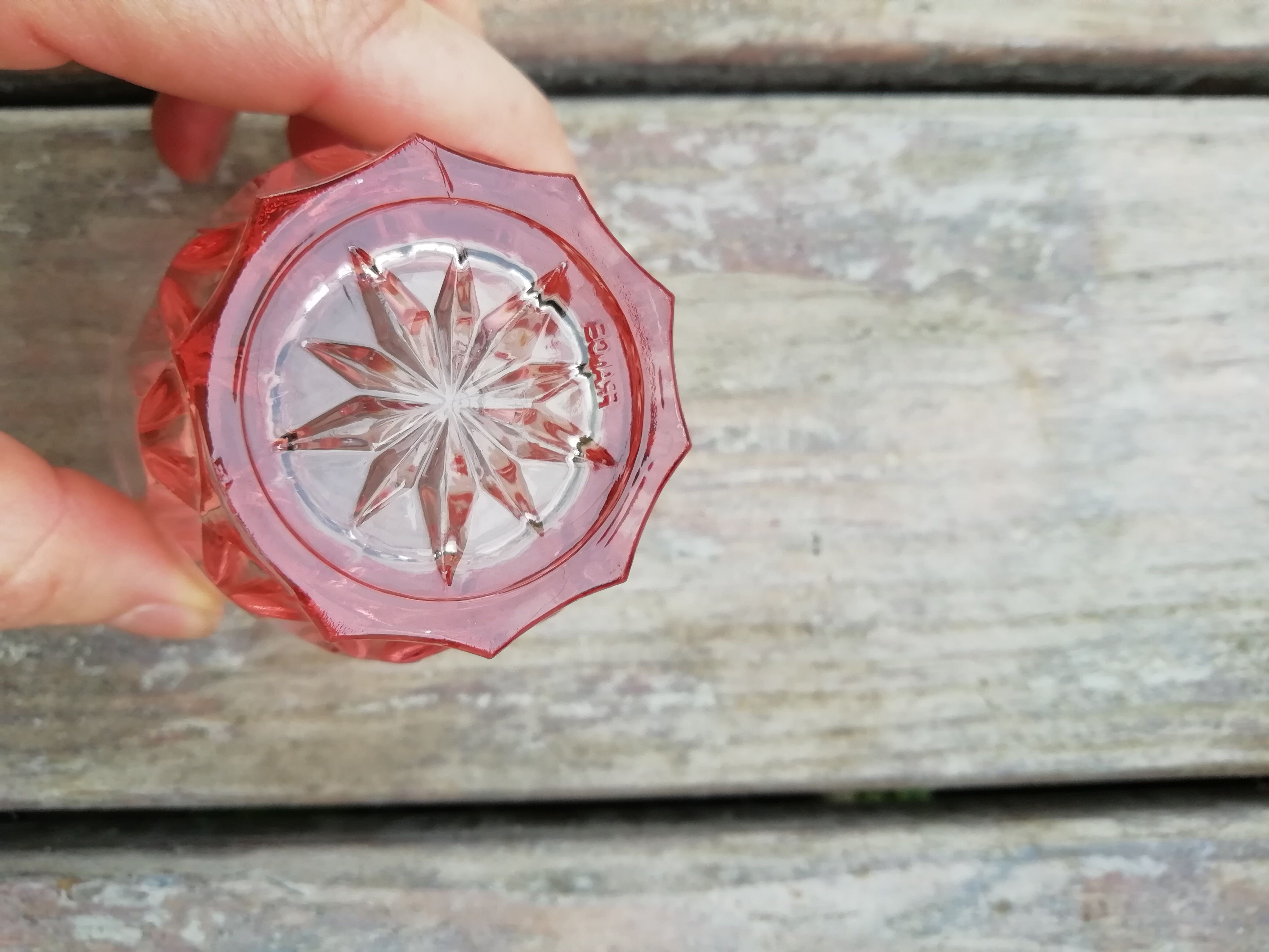 Lot de 12 verres roses