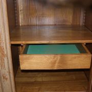 Solid oak cabinet from the 60s 2 doors with locks and keys