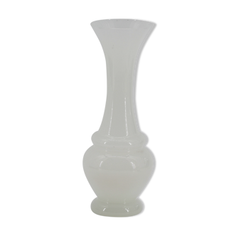 White opaline vase