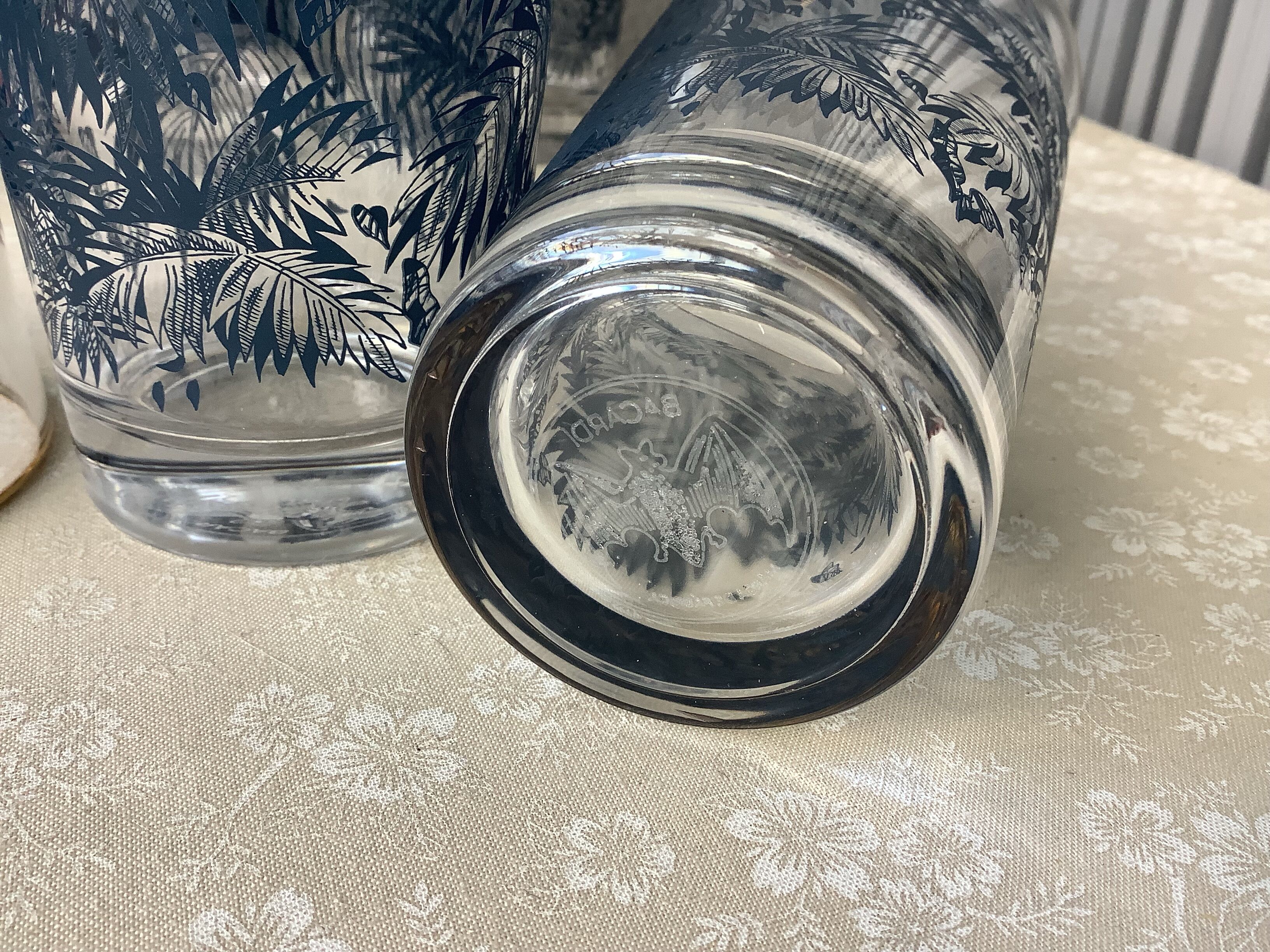 Exotic Bacardi Rum Cocktail Glasses