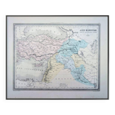 Asia Minor, old map, printed in 1852.