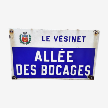 Plate of Le Vésinet city street