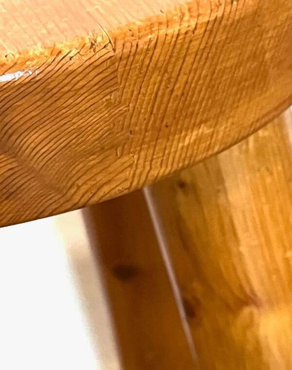 Rare pair of 4-legged stools by charlotte perriand & rene martin (meribel)