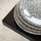 4 Castelforte dessert plates.