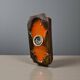 Vintage ceramic wall sconce, fat lava