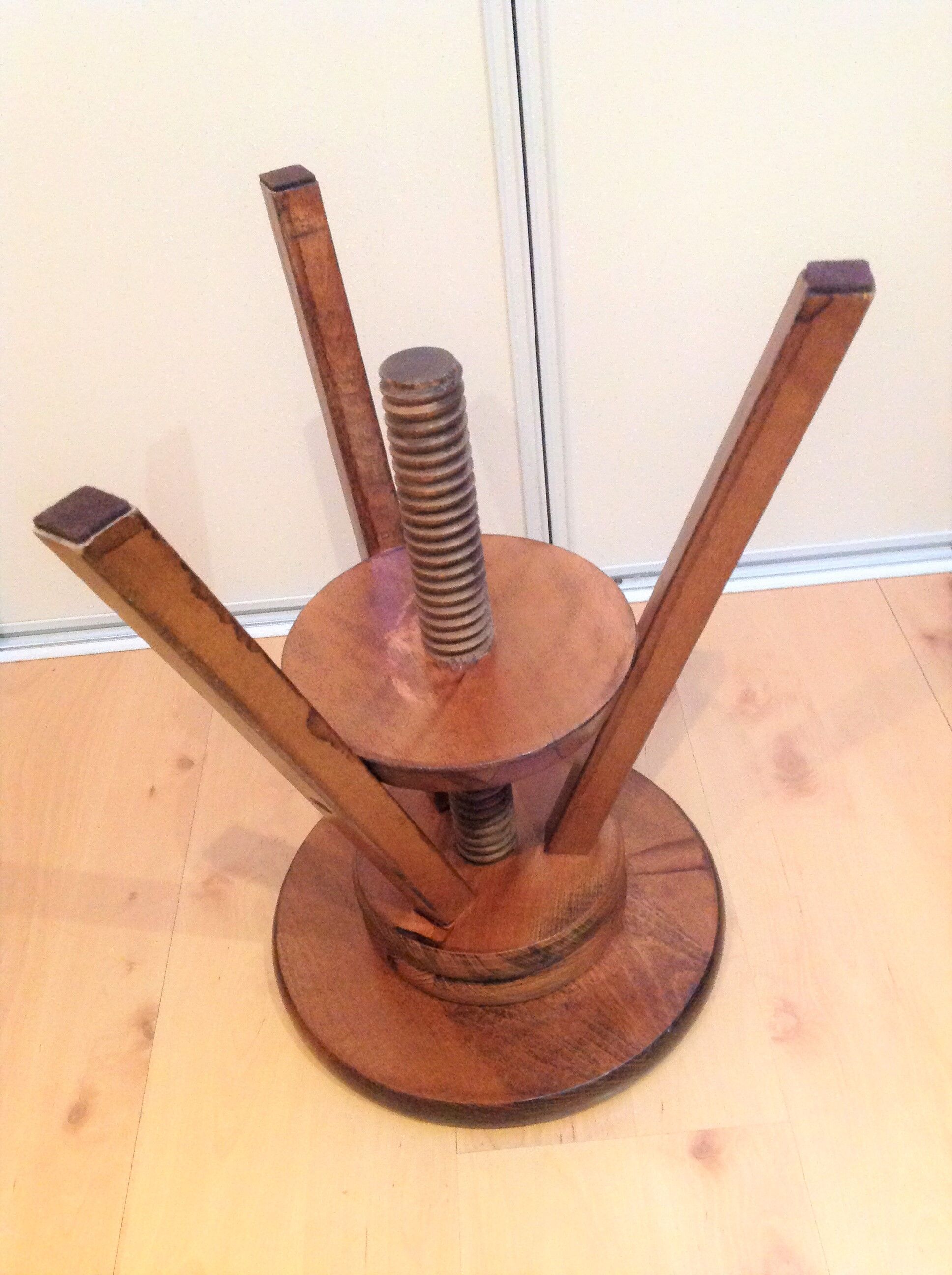 Wooden tripod stool / vintage 60s-70s