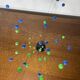 Mobile pop art kinetic ball sculpture, Lauris Lonborg, 70s