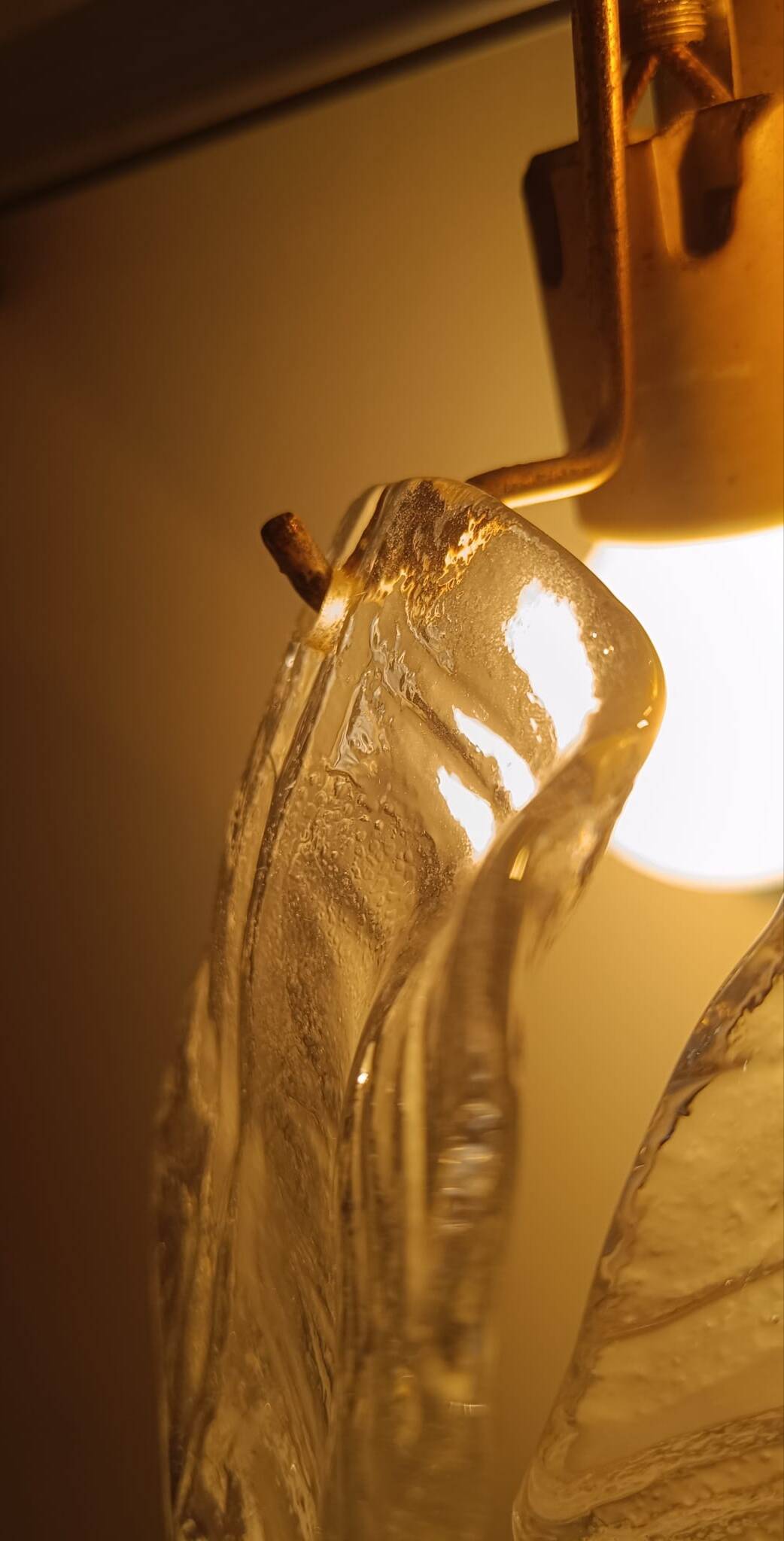 Mazzega wall light in Murano glass, Italy, 1970s.