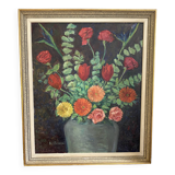 Oil on canvas, wooden fabric frame, 1950s