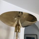 Design floor lamp in plexiglass and brass