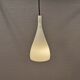 French hanging lamp in milky white glass, model Gin Fizz, produced by SCE.