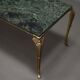 Green marble coffee table 1950's