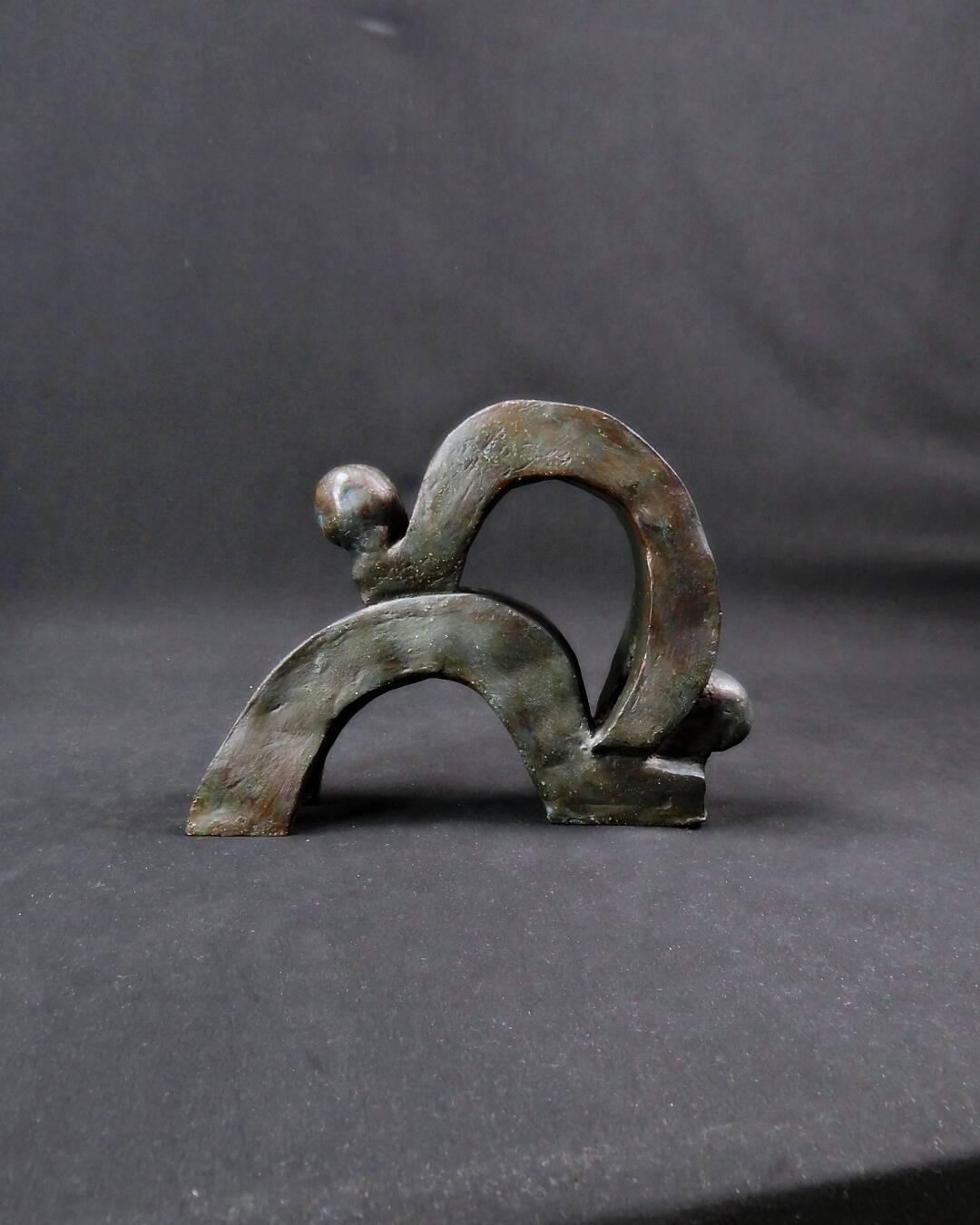 "Union of Movements" Contemporary and abstract terracotta sculpture