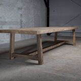 Founder Solid Oak Farmhouse Table 250cm Long