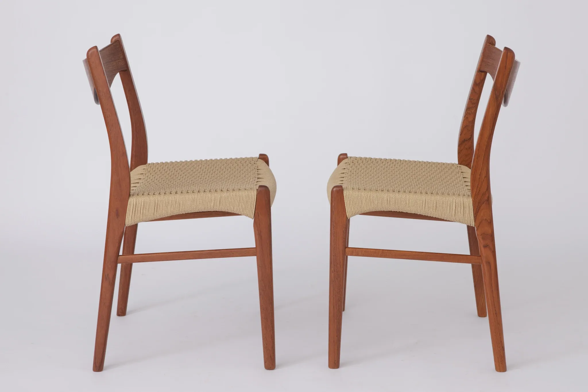 Set of 4 Arne Wahl Iversen Dining Chairs, Danish Mid Century Modern, 1960s