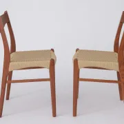 Set of 4 Arne Wahl Iversen Dining Chairs, Danish Mid Century Modern, 1960s