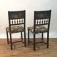 Pair of henri ii style chairs with tapestry