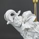 Pair of White Ceramic Sculptural Lamps, Elephants, Italy, 1970