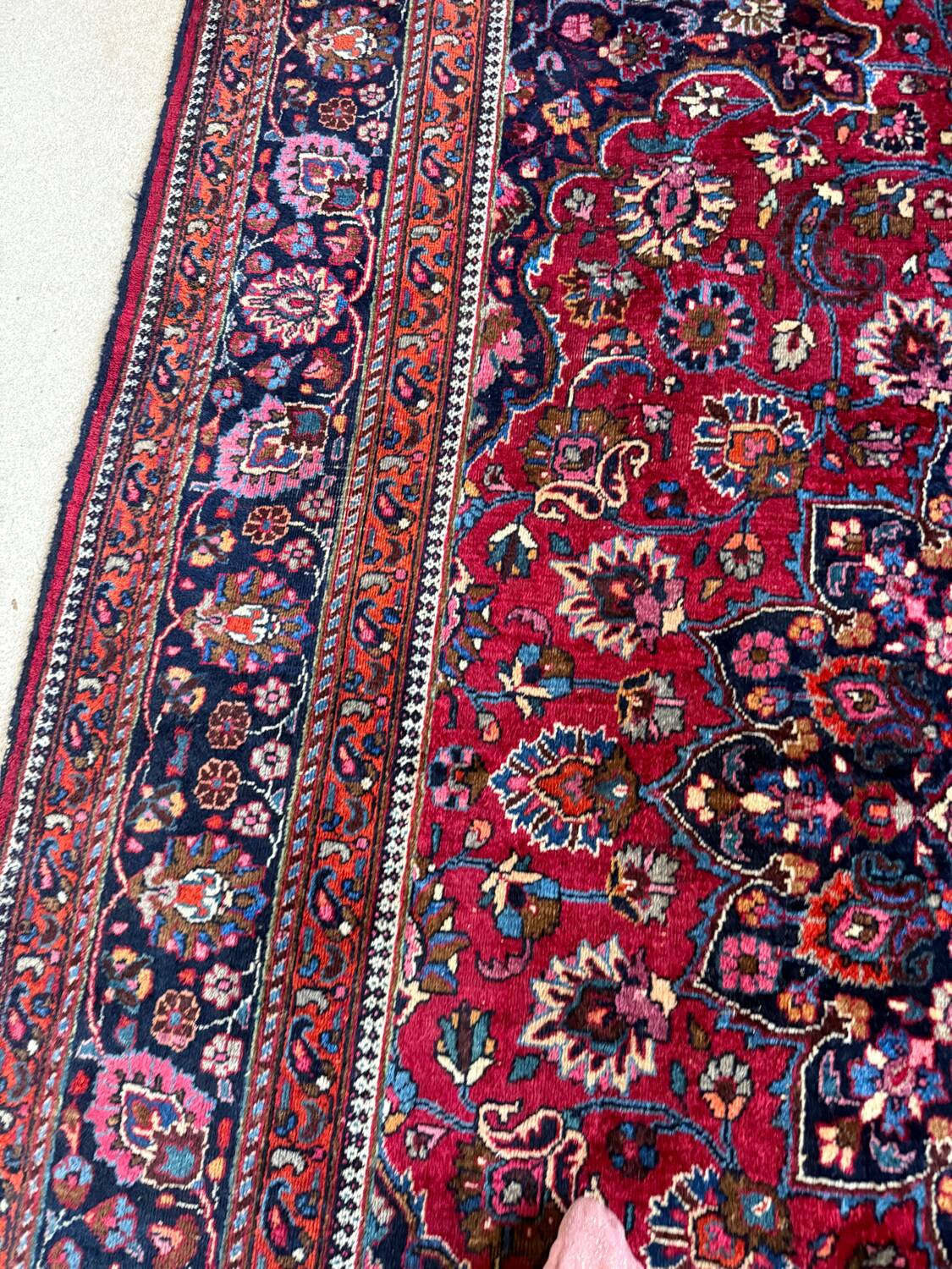 Large vintage Persian rug