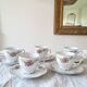 5 floral porcelain cups Bavaria, vintage
