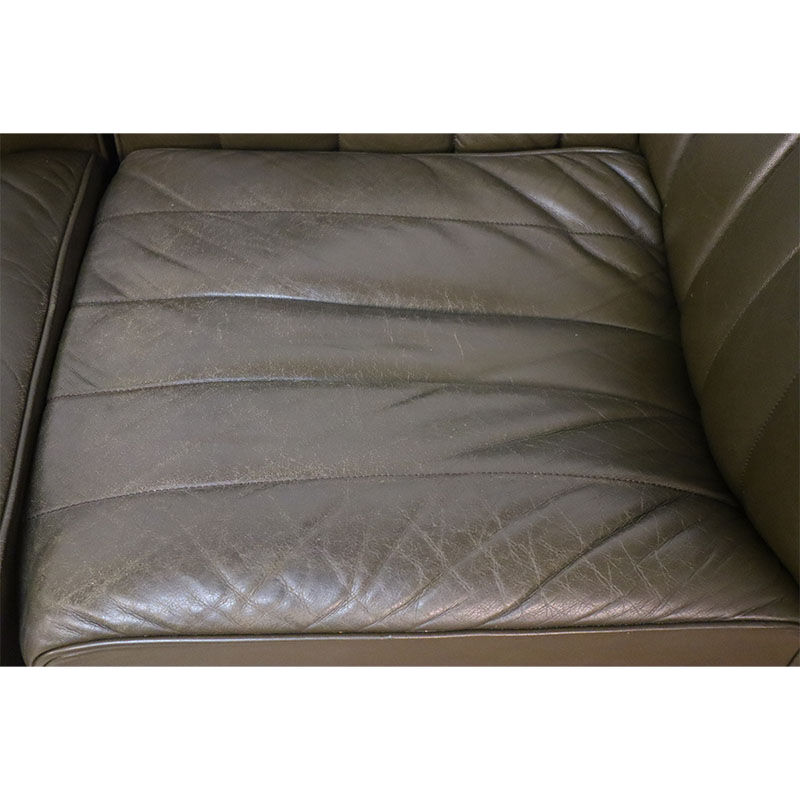 Modular vintage leather sofa by Tito Agnoli for Mobilier International 1970
