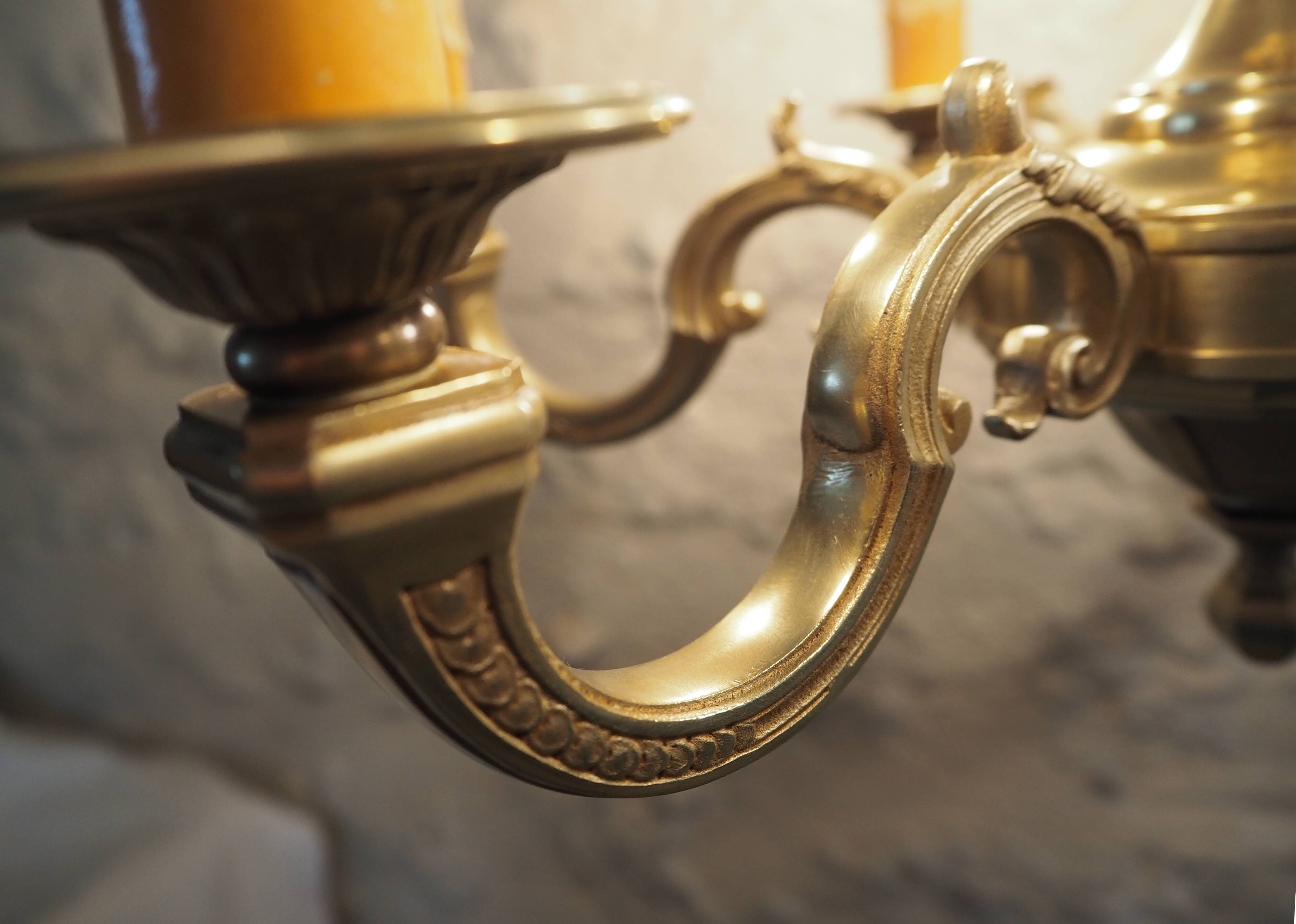 Bronze chandelier in Louis XV style - 6 lights