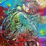 Love is all, 2021 - C215 (C.Guémy) - Original digital print - Signed and numbered out of 100