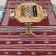 rustic olive wood chess table